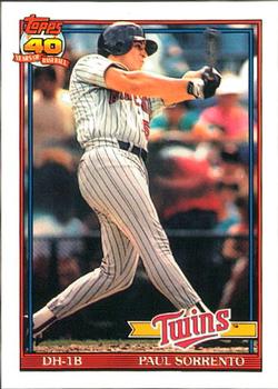 1991 Topps - Collector's Edition (Tiffany) #654 Paul Sorrento Front