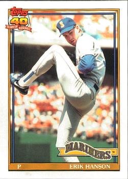 1991 Topps - Collector's Edition (Tiffany) #655 Erik Hanson Front