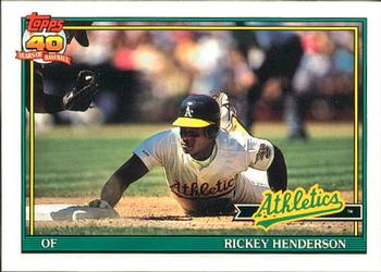 1991 Topps - Collector's Edition (Tiffany) #670 Rickey Henderson Front