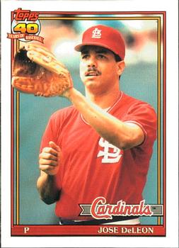 1991 Topps - Collector's Edition (Tiffany) #711 Jose DeLeon Front