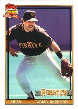 1991 Topps - Collector's Edition (Tiffany) #722 Wally Backman Front