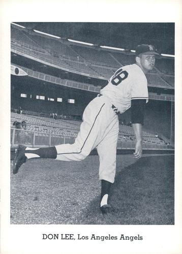 1963 Jay Publishing Los Angeles Angels #NNO Don Lee Front