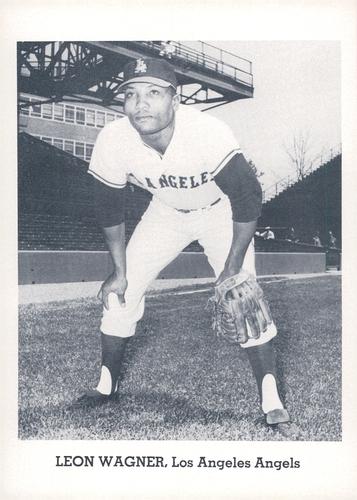 1963 Jay Publishing Los Angeles Angels #NNO Leon Wagner Front