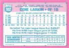 1991 Topps Micro #102 Gene Larkin Back