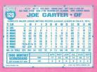 1991 Topps Micro #120 Joe Carter Back