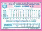 1991 Topps Micro #121 Eric King Back