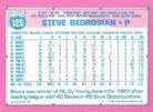 1991 Topps Micro #125 Steve Bedrosian Back