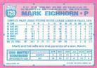 1991 Topps Micro #129 Mark Eichhorn Back