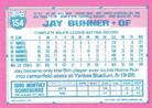 1991 Topps Micro #154 Jay Buhner Back
