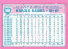 1991 Topps Micro #166 Harold Baines Back