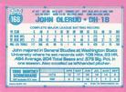1991 Topps Micro #168 John Olerud Back
