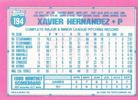 1991 Topps Micro #194 Xavier Hernandez Back