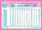 1991 Topps Micro #23 Jim Gantner Back