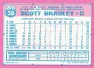 1991 Topps Micro #38 Scott Bradley Back