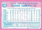 1991 Topps Micro #42 Chris Hoiles Back
