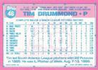 1991 Topps Micro #46 Tim Drummond Back