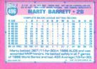 1991 Topps Micro #496 Marty Barrett Back