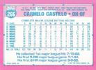 1991 Topps Micro #266 Carmelo Castillo Back