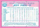 1991 Topps Micro #311 Jeff Pico Back