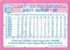 1991 Topps Micro #325 Brett Butler Back