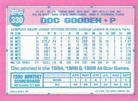 1991 Topps Micro #330 Doc Gooden Back