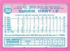 1991 Topps Micro #359 Chuck Cary Back