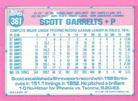 1991 Topps Micro #361 Scott Garrelts Back