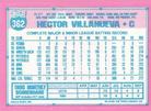 1991 Topps Micro #362 Hector Villanueva Back
