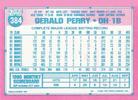 1991 Topps Micro #384 Gerald Perry Back