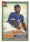 1991 Topps Micro #384 Gerald Perry Front