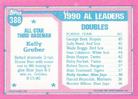 1991 Topps Micro #388 Kelly Gruber Back