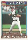 1991 Topps Micro #394 Bob Welch Front