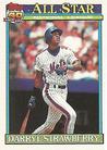 1991 Topps Micro #402 Darryl Strawberry Front