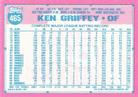 1991 Topps Micro #465 Ken Griffey Back