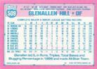 1991 Topps Micro #509 Glenallen Hill Back