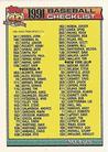 1991 Topps Micro #527 Checklist 4 of 6 Front