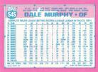 1991 Topps Micro #545 Dale Murphy Back