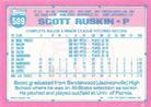 1991 Topps Micro #589 Scott Ruskin Back