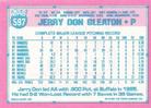 1991 Topps Micro #597 Jerry Don Gleaton Back