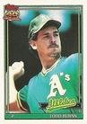 1991 Topps Micro #608 Todd Burns Front