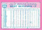 1991 Topps Micro #615 Bert Blyleven Back