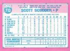 1991 Topps Micro #713 Scott Scudder Back