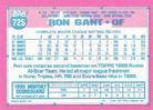 1991 Topps Micro #725 Ron Gant Back