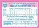1991 Topps Micro #744 Nelson Santovenia Back