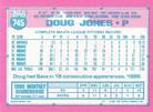1991 Topps Micro #745 Doug Jones Back