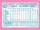 1991 Topps Micro #756 Jeff Huson Back