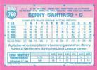 1991 Topps Micro #760 Benny Santiago Back