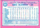 1991 Topps Micro #691 Mike Blowers Back