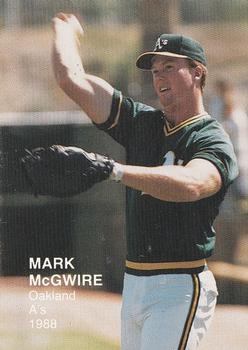 1988 Oakland Athletics (unlicensed) #2 Mark McGwire Front