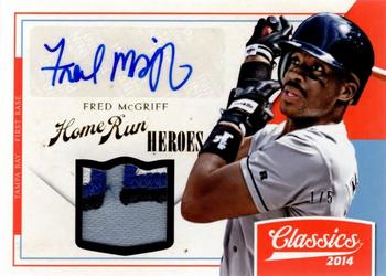 2014 Panini Classics - Home Run Heroes Jerseys Signatures Prime #12 Fred McGriff Front